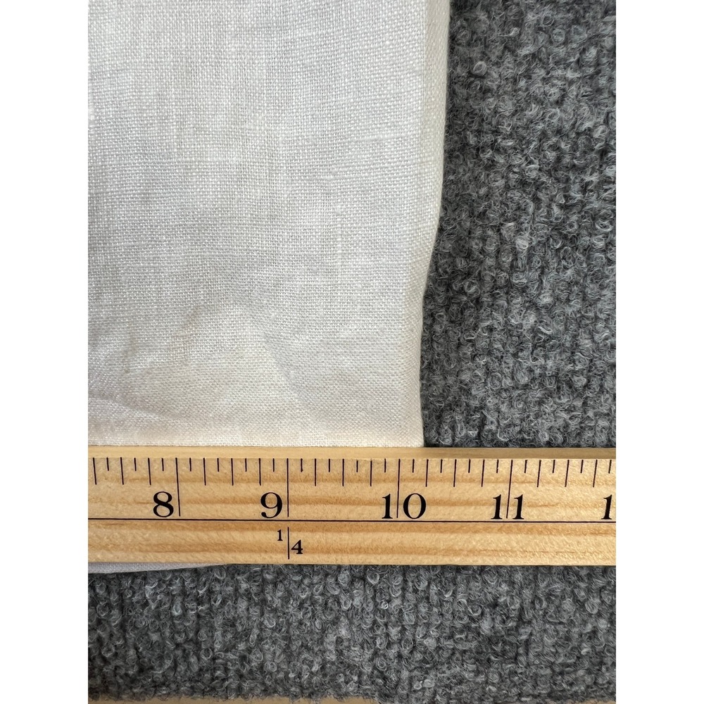 Lauren Ralph Lauren Linen White Pants Women 4 Wide Leg Drawstring Beach Vacation - Picture 10 of 10